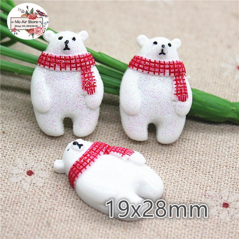 

Набор кабошонов снеговики медведи Ywbeads 10 шт