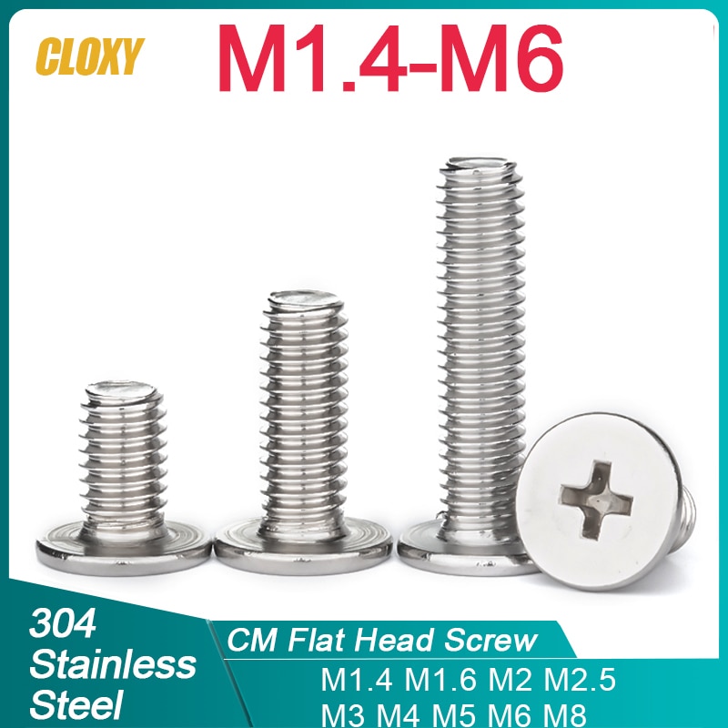 

CLOXY Нержавеющие крестовые болты M1.4-M8