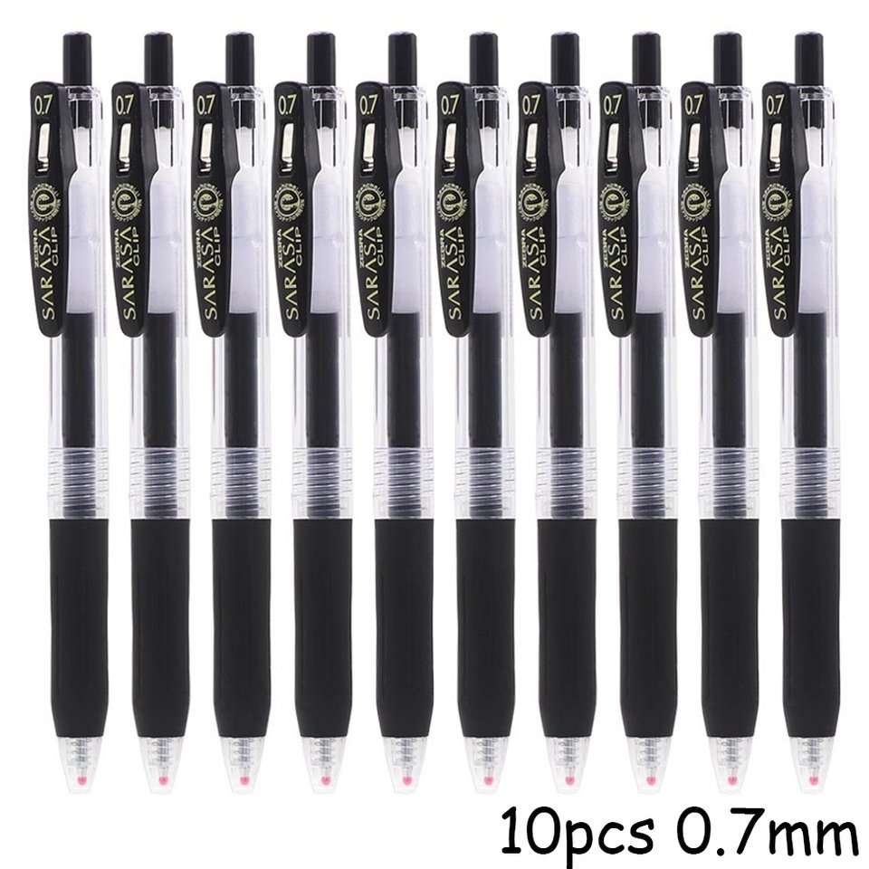 

10 шт., японская гелевая ручка ZEBRA SARASA JJ15, кисть Question, черная карбоновая ручка 0,5/0,7 мм, Kawaii, школьные принадлежности, корейские канцелярские принадлежности