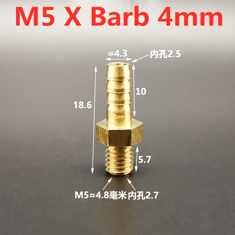 

Латунные мини-фитинги для труб M4 M5 M6 M8 4 5 6 8 мм