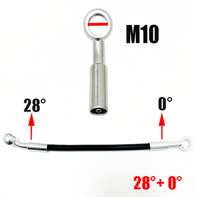

10 ~ 500 см черный M10Nylon мотоциклетный диртвелосипед, специальный многоугольный, устойчивый к высоким температурам тормозной маслопровод, плетеный шланг, топливная трубка