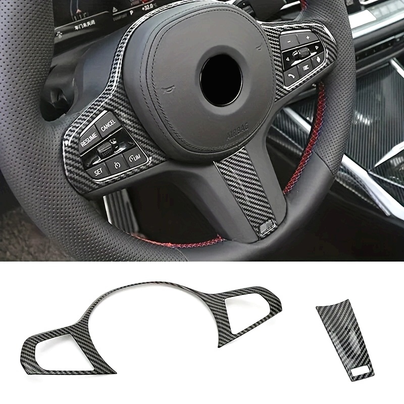 

Углеродное волокно для BMW 3 серии G20 G30 X3 X4 G01 G02 2020-2022 ABS автомобильный руль, кнопка, накладка, наклейки, автомобильные аксессуары