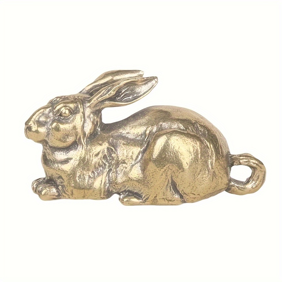 

Винтажная Бронзовая Фигурка Кролика, Зодиакальный Календарь, Украшение, Медное Ремесло Для Рождества, Хэллоуина