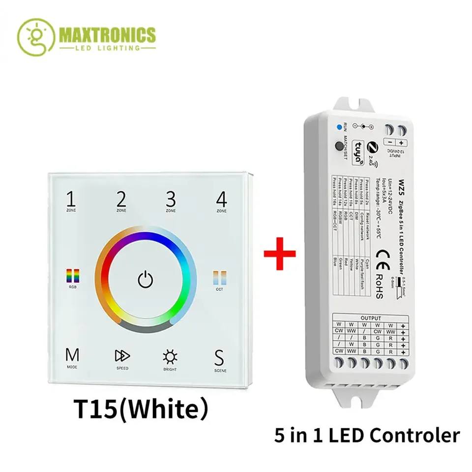 

Maxtronics RGB Контроллер Zigbee для светодиодной ленты