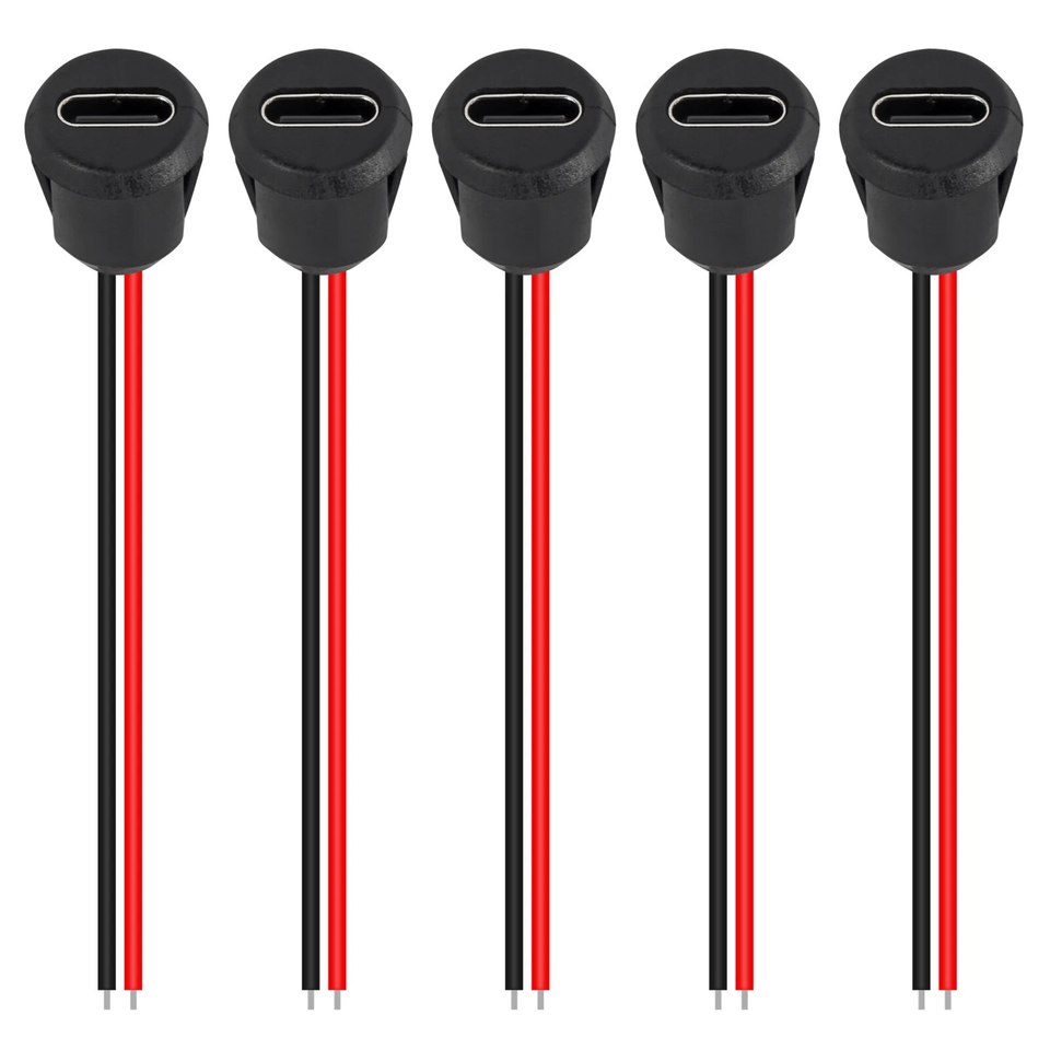

Комплект из 5 водонепроницаемых разъемов USB-C