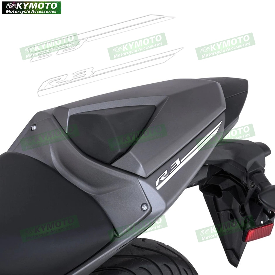 

Подходит для Yamaha YZF-R3 2015-2023 наклейка на заднее сиденье мотоцикла, полноцветная модификация