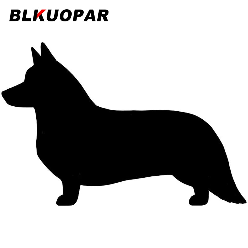 

Наклейки BLKUOPAR для автомобиля, из изображением собаки породы Вельш-корги-кардиган, виниловые наклейки на машину, водонепроницаемые