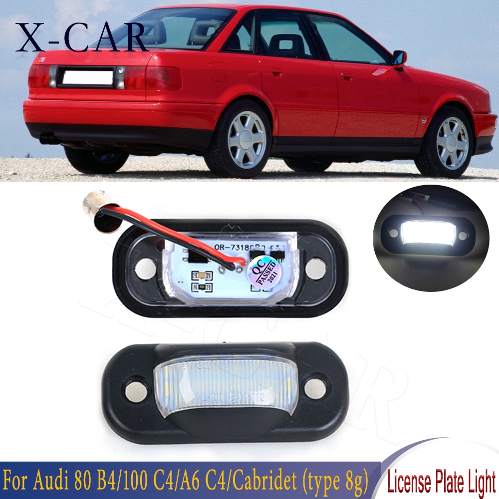 

Подсветка Номерного Знака X-CAR Для Audi 80 B4 91-95 Cabriolet 91-00 A6 C4 90-94 A6 100 C4 90-94 12 В