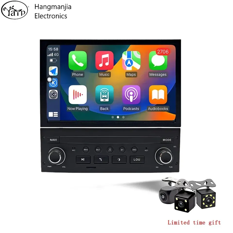 

Hangmanjia Android 13 для Citroen C4 Grand Picasso C-Triomphe C-Quatre Carplay, авторадио, автомобильное мультимедийное радио, GPS-навигация