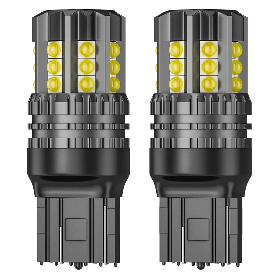 

2 шт. 7443 W21/5W T20 3D 3030 24smd 1156 BA15S P21W P21/5W 1157 BAY15D 3157 P27/7W T25 Светодиодные лампы Тормозной указатель поворота