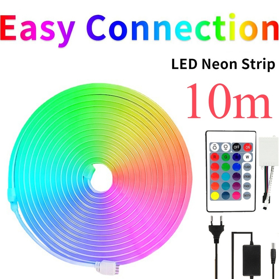 

Неоновые веревочные светильники RGB 5/10 м