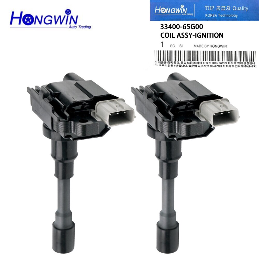 

2 шт. 33400-65G00 Катушка зажигания для Suzuki Esteem 1.6 1.8L Aerio 1.3L Baleno 33400-65G01 3340065G01 33400-65G02 33410-77E01