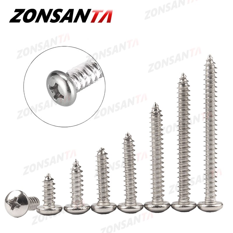 

ZONSANTA Саморезы из нержавеющей стали M1.4-M6