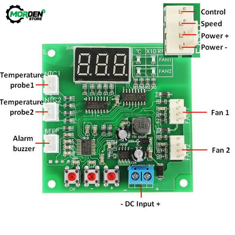 

Aideepen ШИМ-регулятор скорости вентилятора DC 11-55V 5A