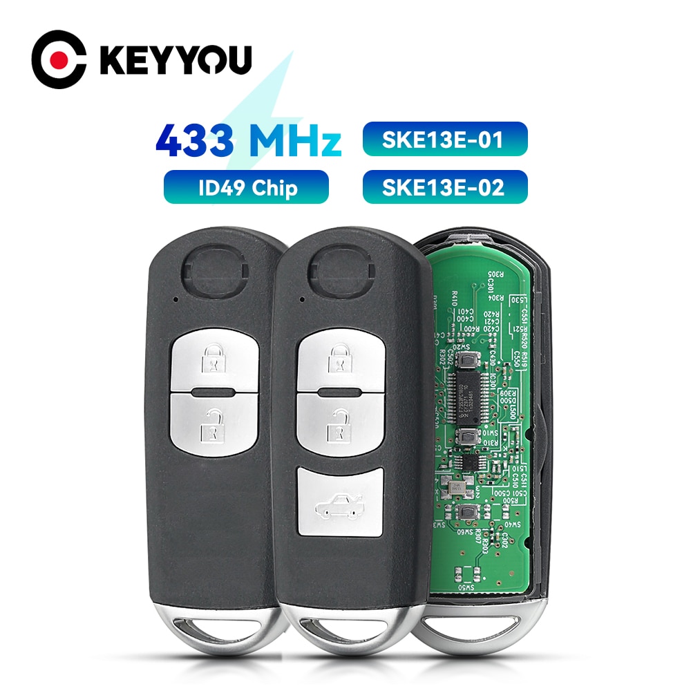 

Умный ключ KEYYOU для модели MAZDA 3, 433 МГц, ID49
