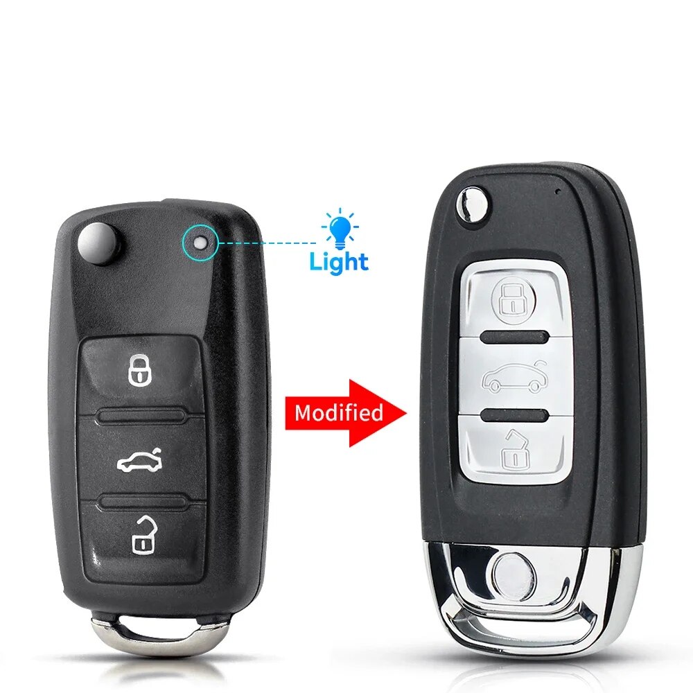 

Модифицированный чехол для автомобильного ключа KEYYOU для VW VOLKSWAGEN Golf 6 2010G Jetta Beetle Polo Sedan 2011-2016 Tiguan, чехол для автомобильного ключа с 3 кнопками