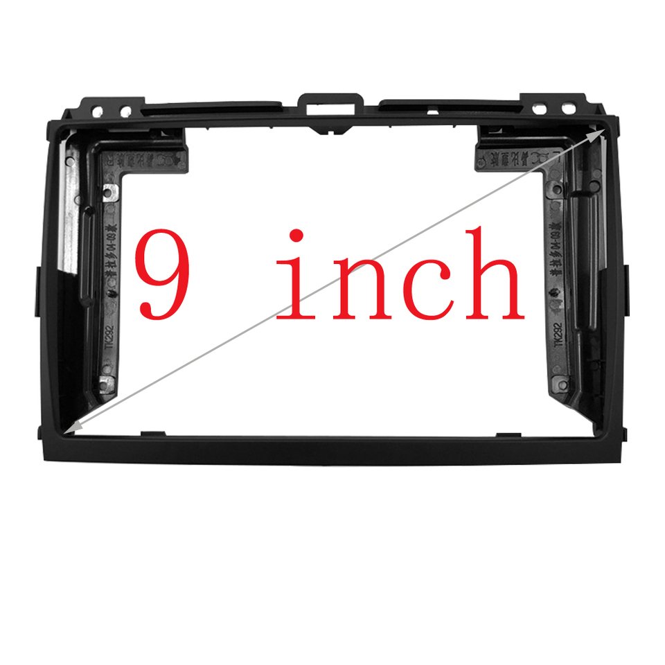 

Автомобильный радиоприемник, лицевая рамка для Toyota Land Cruiser Prado 120 2002-2009, 9-дюймовая стерео панель, жгут проводов, кабель питания, декодер Canbus