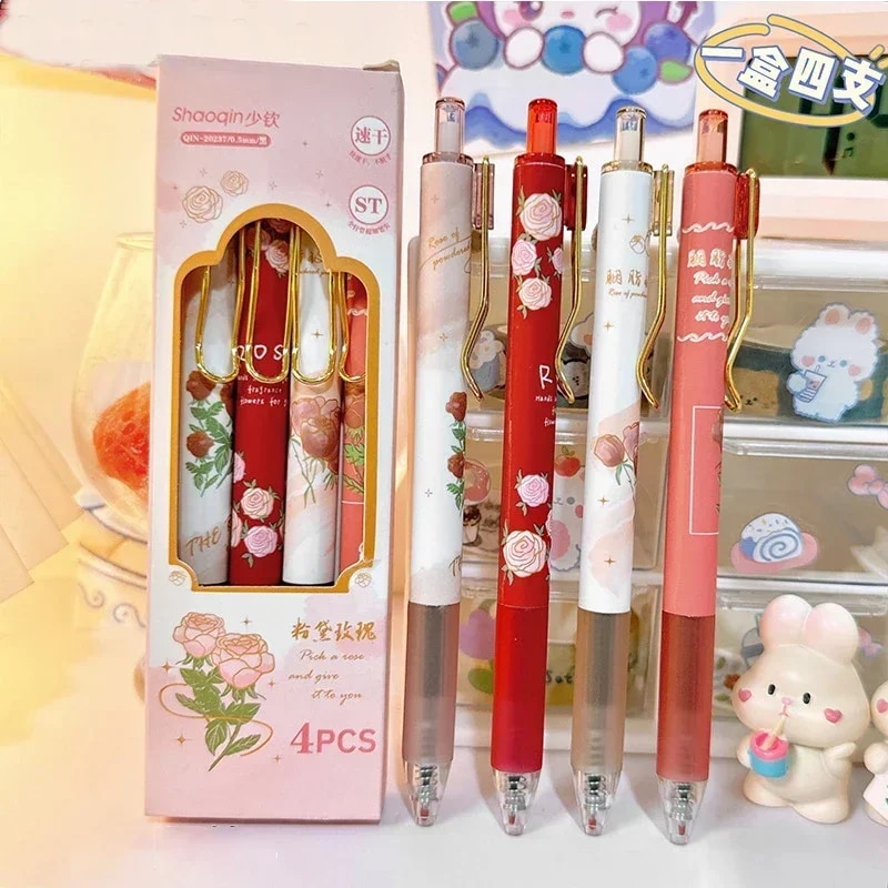 

Гелевые ручки Kawaii 0,5 мм 4 шт.