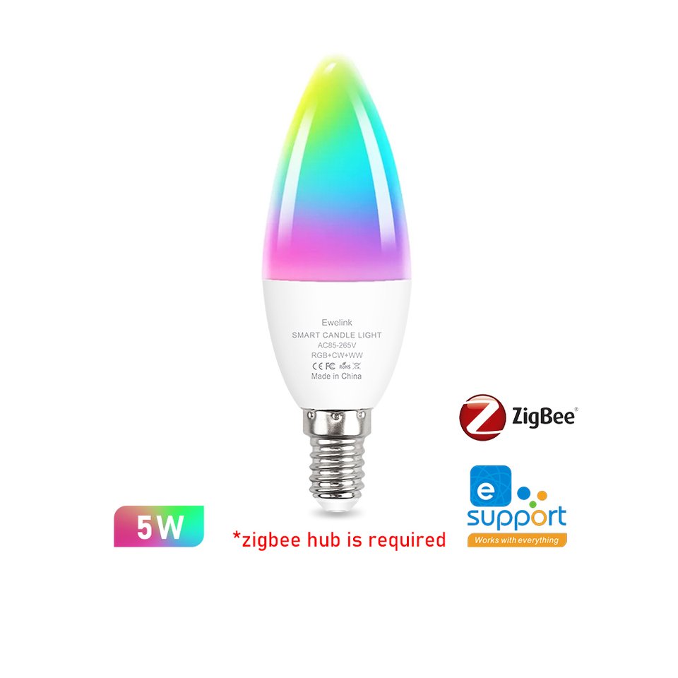 

Умная светодиодная лампа Coolo RGB+CW E27/E14/GU10