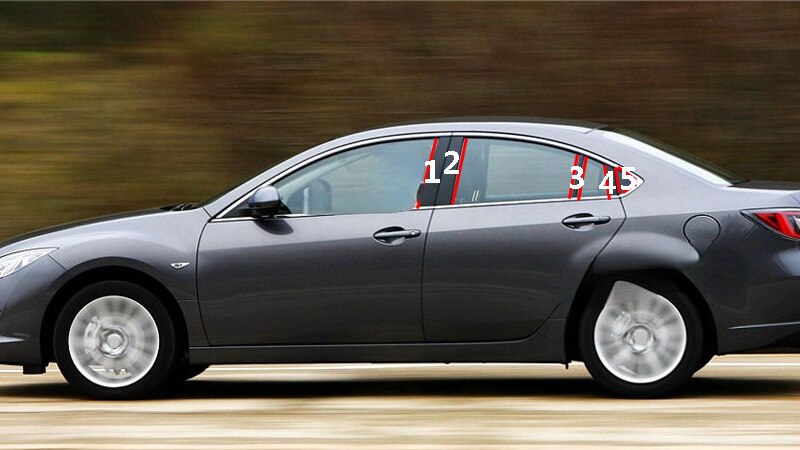 

Автомобильная Центральная средняя Колонка для окна ПК для Mazda 6 GG GH GJ GL 2002-2012 украшение B C столовые полосы аксессуары