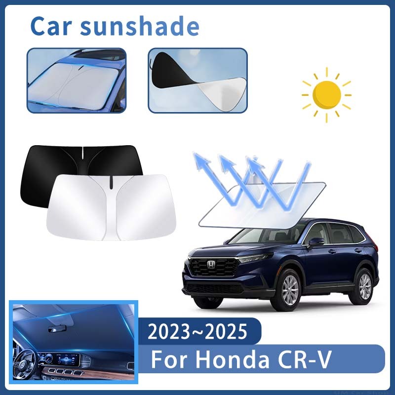

Складной автомобильный солнцезащитный козырек для Honda CR-V 2023 2024 2025, солнцезащитный козырек на лобовое стекло, теплоизоляция, летнее охлаждение, автоаксессуары