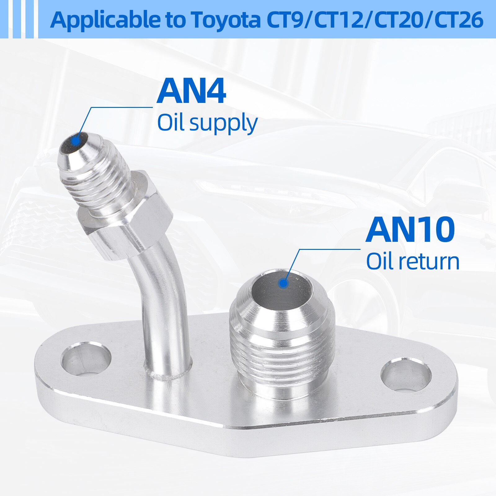 

M8 x 1,25 мм турбо маслообратный сливной фланец для TOYOTA CT20 CT26 AN4 AN8 AN10