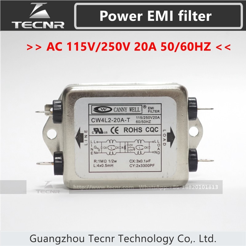 

ЭМИ фильтр TECNR CW4L2-10A/20A-T