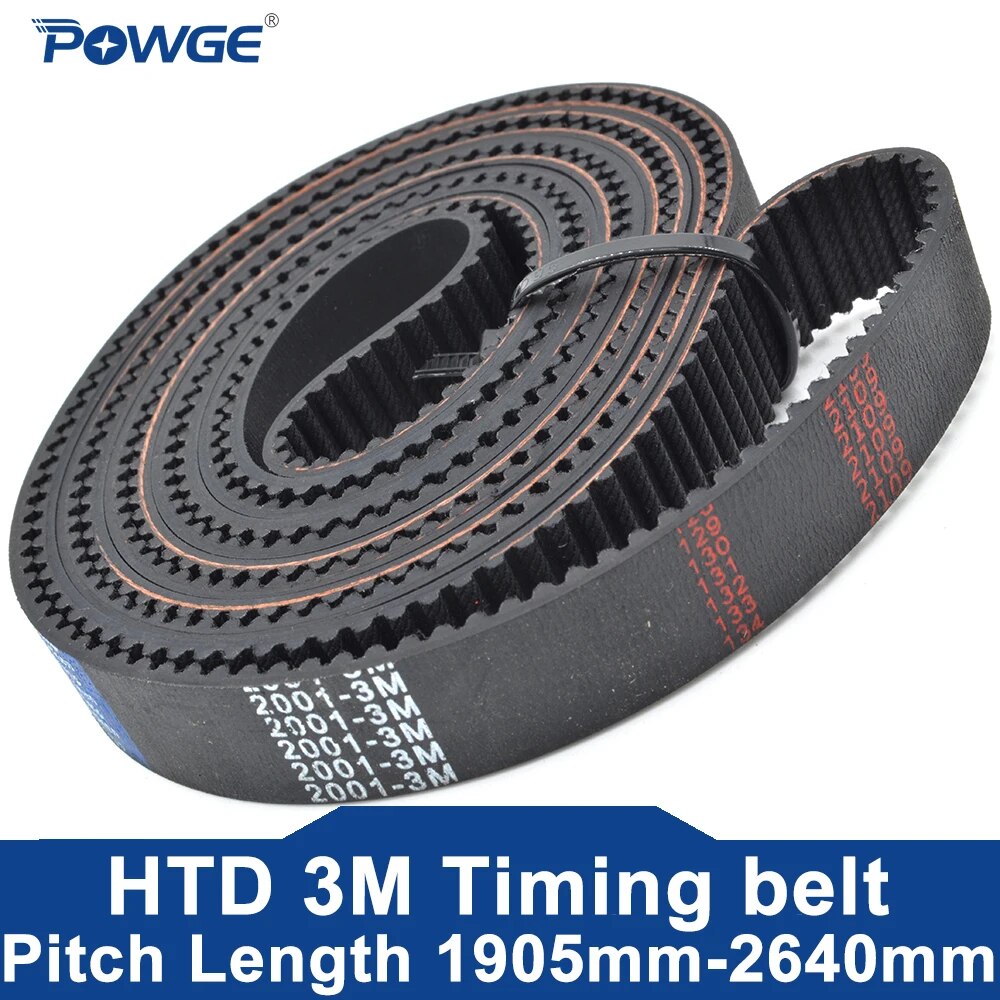 

Ремень ГРМ POWGE HTD 3M Lp = 1905 1953 1980 2001 2040 2088 2121 2220 2388 2460 2505 2640 ширина 6-30 HTD3M 2388-3M 2460-3M Резина