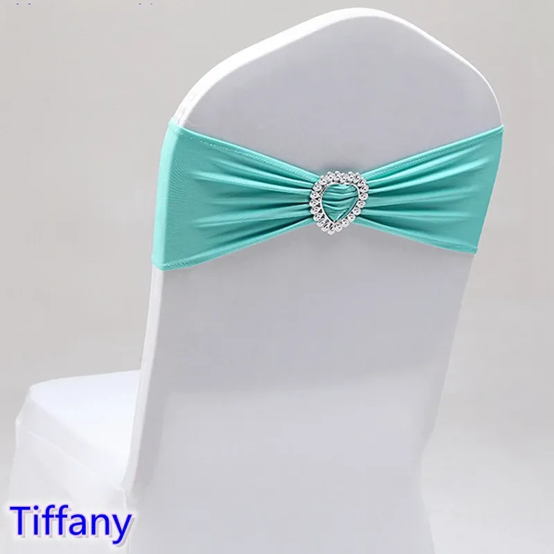 

EVENTSDECOR Эластичный пояс для стула с пряжкой в форме сердца, 90% полиэстер/10% спандекс