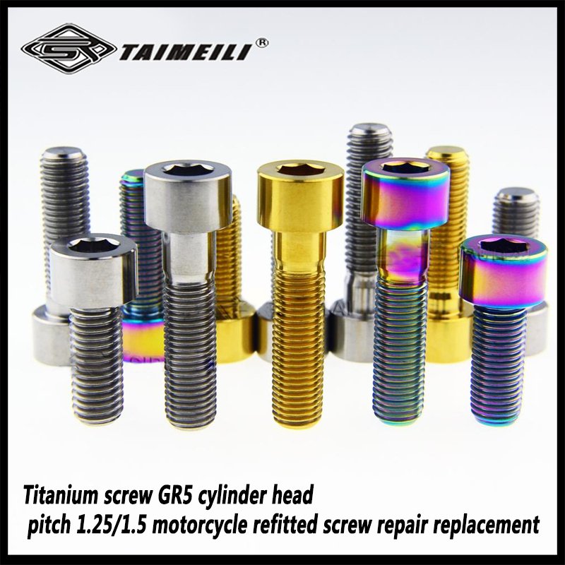 

Титановые болты TAIMEILI для мотоцикла M10x25/30/35/40 мм