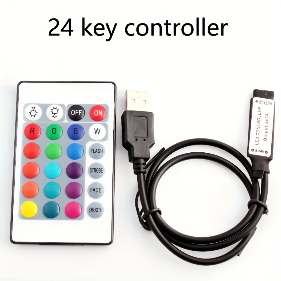 

RGB контроллер для светодиодной ленты Magic Home USB 24 клавиш