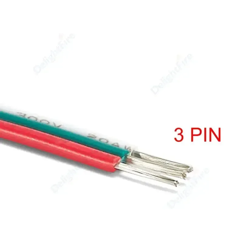 

2/3/4/5/6pin электрический провод светодиодный кабель 5-100 м светодиодный удлинительный кабель для RGB RGBW RGBWW SMD WS2812B светодиодная лента разъем JST