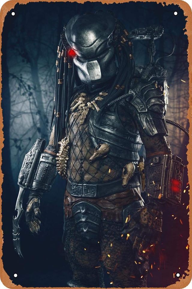 

Винтажная металлическая вывеска PREDATOR