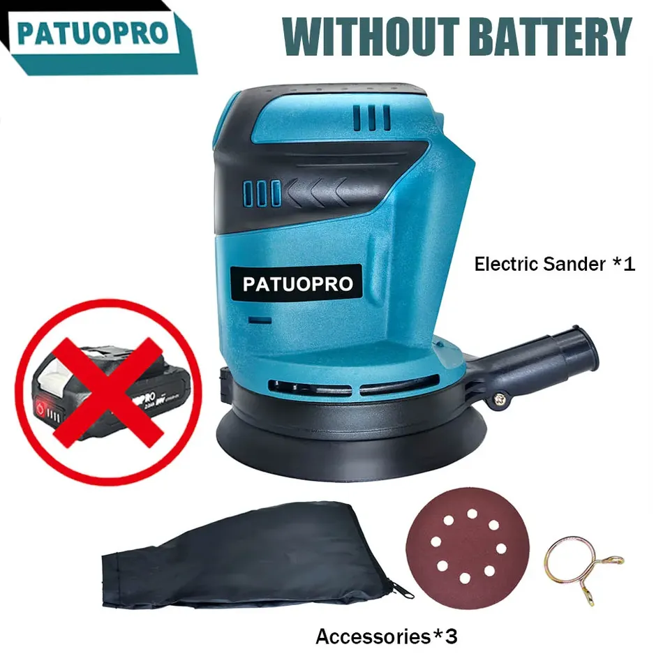 

Беспроводная угловая шлифмашина PATUOPRO 125 мм для аккумулятора Makita 18 В
