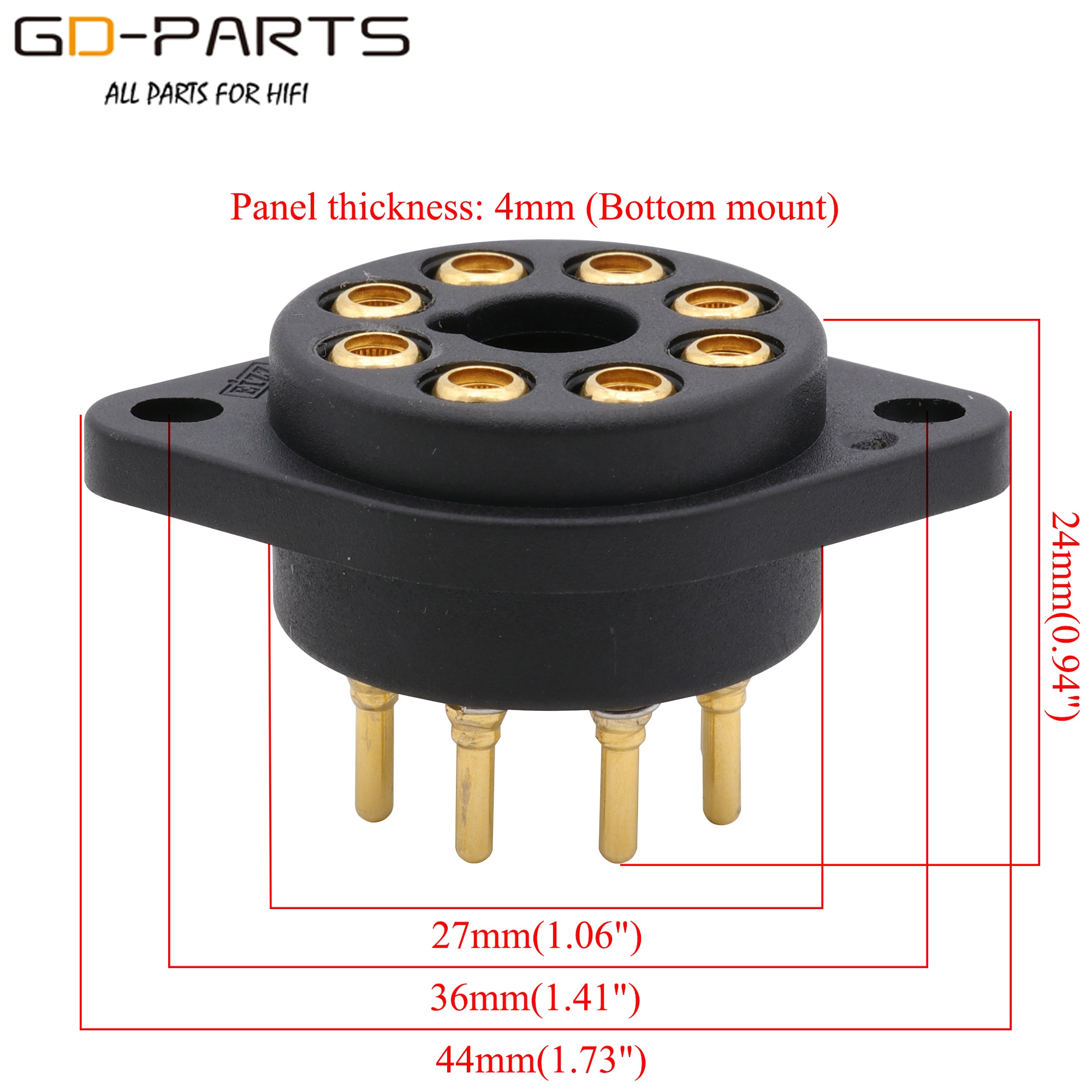 

GD-PARTS EIZZ Полиимидный цоколь для ламп 2A3 300B