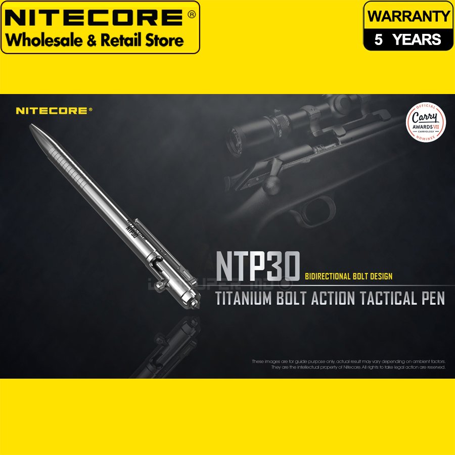 

Многоцелевой инструмент NITECORE NTP30 Тактическая ручка с титановым болтом / стеклобой