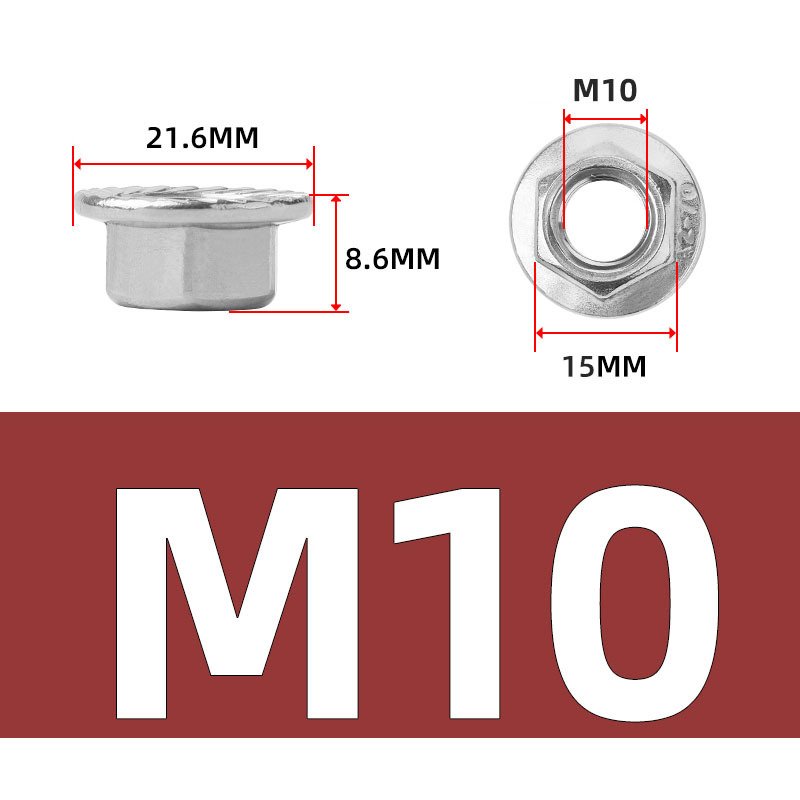

Алюминиевые фланцевые гайки M5 M6 M8 M10
