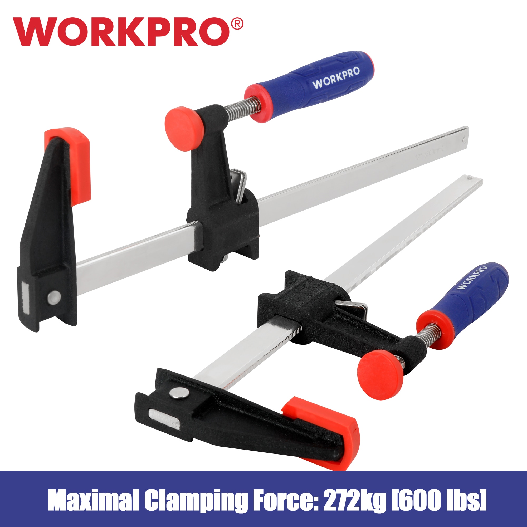 

WORKPRO зажимы для деревообработки 6"/150 мм и 12"/300 мм