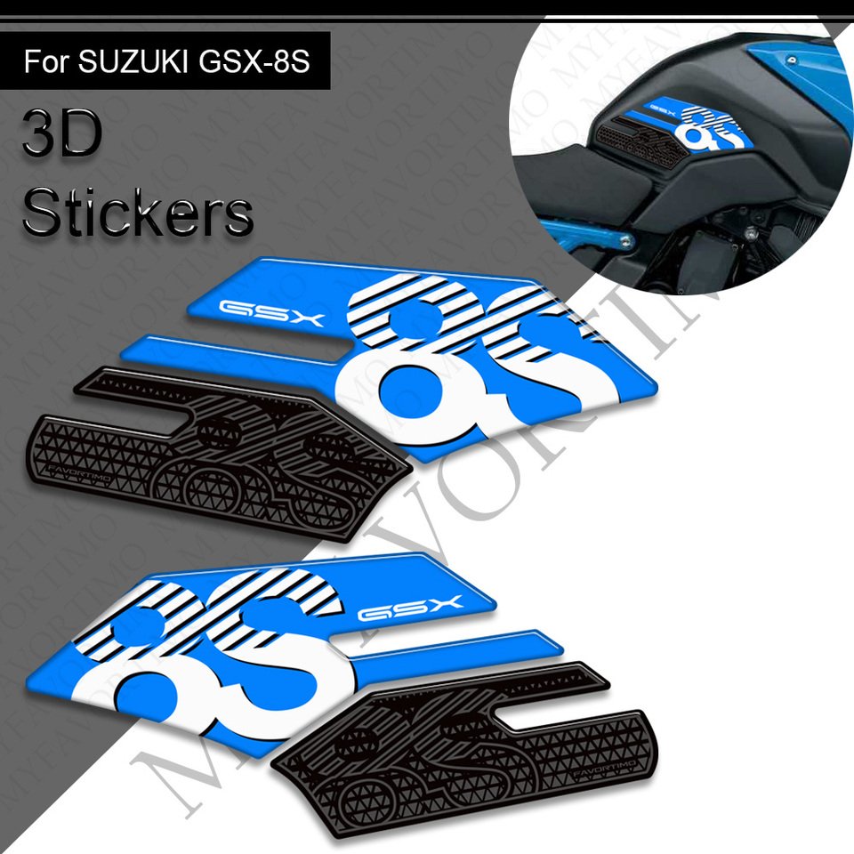 

Для мотоцикла Suzuki GSX-8S GSX 8S Защитная накладка на бак Боковые ручки Газ Мазут Комплект наколенников Наклейки Обтекатель Крыло 2024-2025