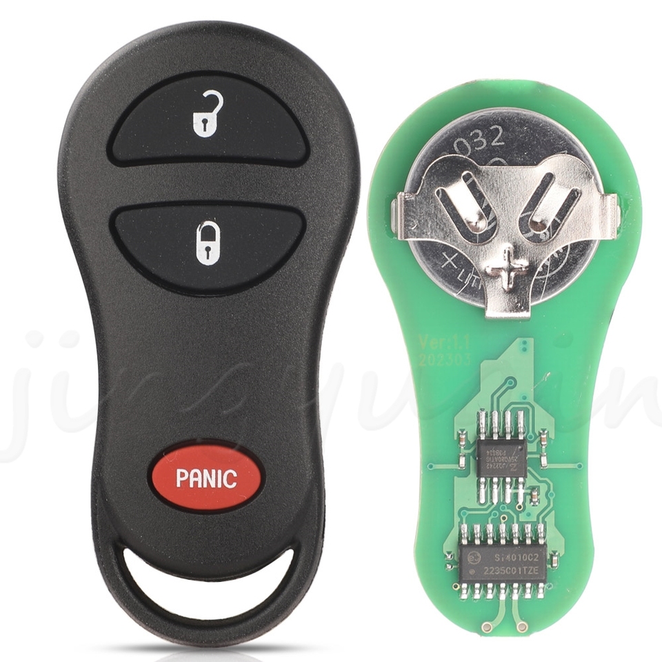 

Jingyuqin 3 кнопки 315 МГц дистанционный ключ для Dodge Jeep Fit Chrysler Concorde 300M 2001-2004 GQ43VT17T GQ43VT9T ключ без ключа