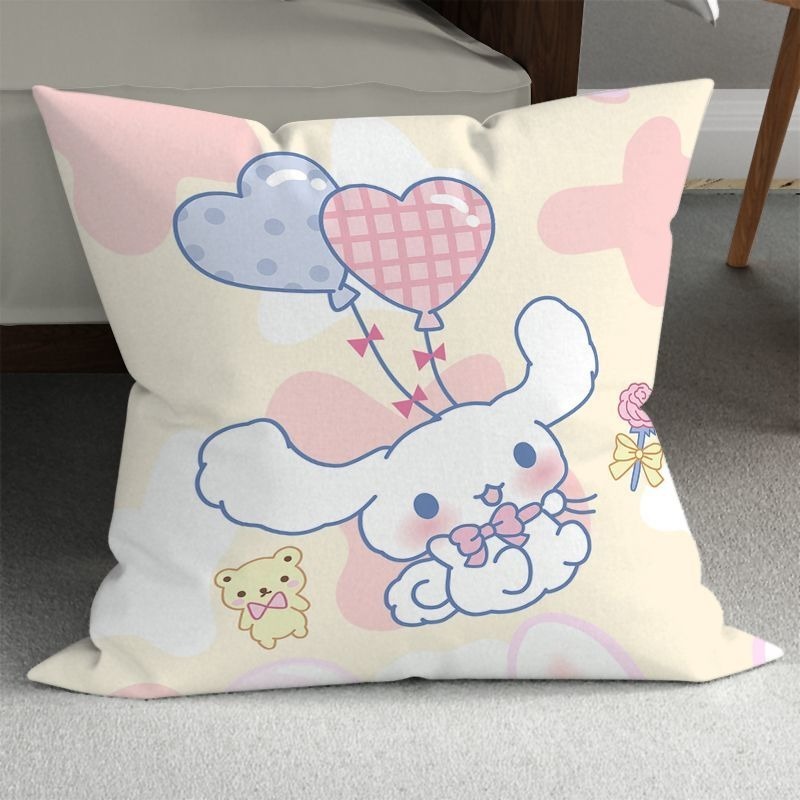 

Милый чехол для подушки с большими ушами собаками Sanrio, наволочка для гостиной, дивана, наволочка Kawaii, украшение для комнаты, спальни, дома