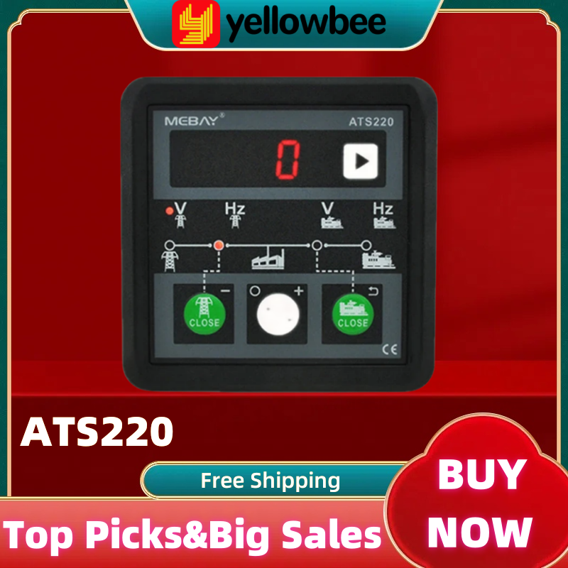 

MEBAY Genset ATS controller ATS220, панель дизельного электрогенератора, автоматический ручной автоматический модуль переключения