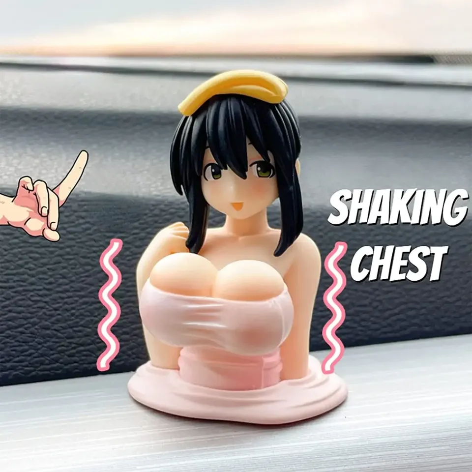 

Милые Украшения Для Автомобиля Kanako Shake Your Chest, Аниме-фигурка, Декор Для Приборной Панели, Сексуальная Кукла