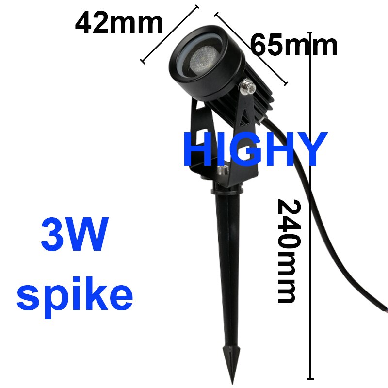 

Светодиодный фонарь для газона HIGHY RGB 3Вт