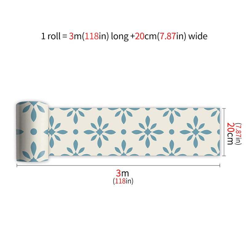 

Черная виниловая наклейка для пола 20x300 см