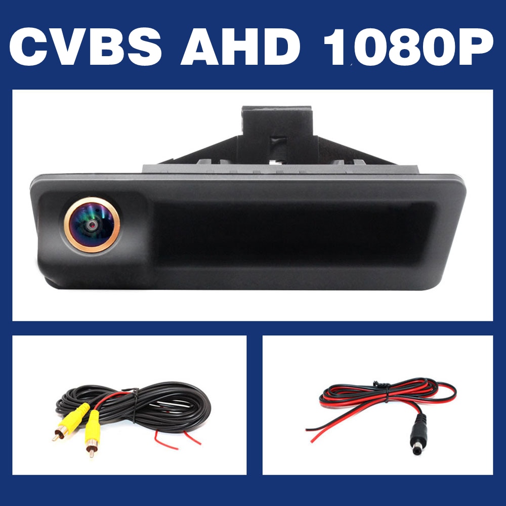 

Автомобильная HD AHD 1080P объектив «рыбий глаз» Автомобильная камера заднего резервного багажника с ручкой для BMW 3 серии 5 X5 X6 E39 E60 E70 E82 E90