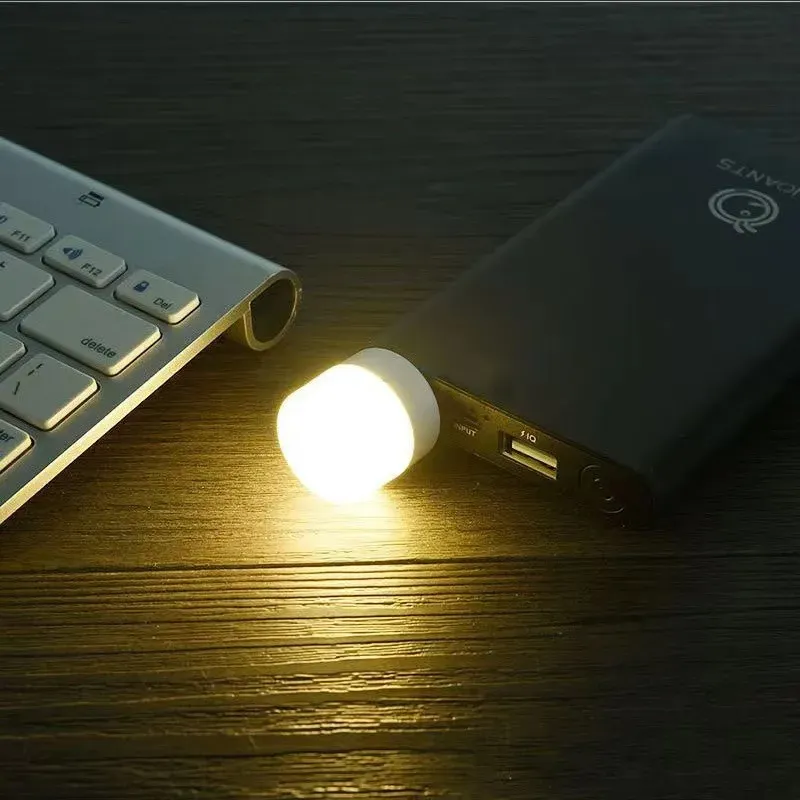 

Мини-USB-ночник для защиты глаз, лампа для чтения книг, USB-разъем, компьютер, мобильная зарядка, светодиодный маленький ночник, теплый белый цвет