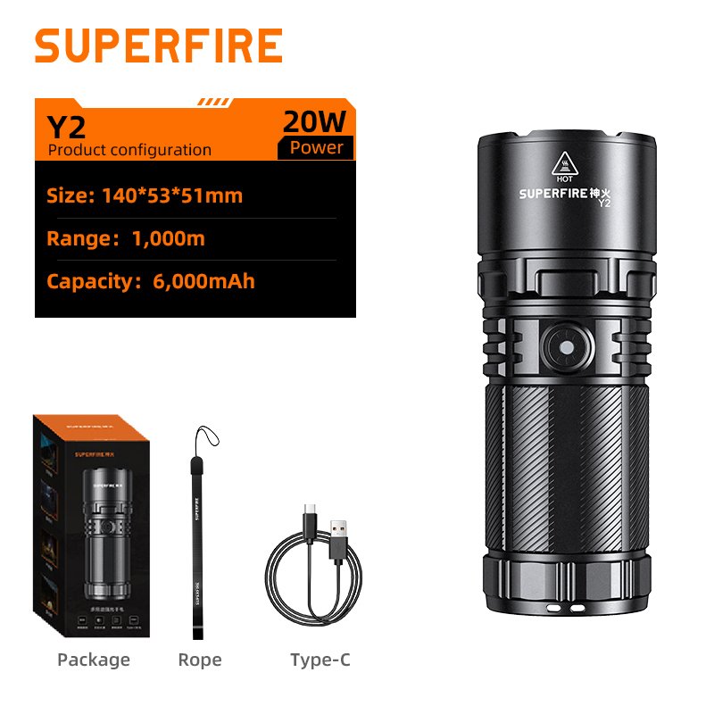 

SUPERFIRE Y2 Фонарик