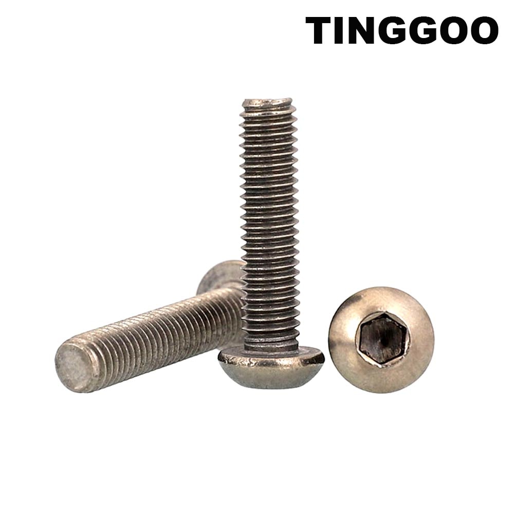 

TINGGOO Болты из чистого титана TA2/Gr2 M2-M6
