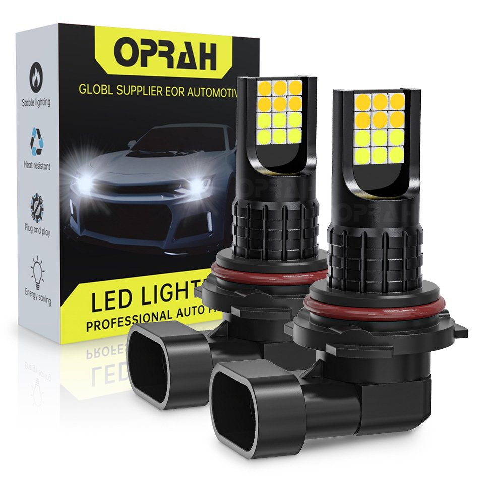 

2 шт. двухцветные H7 H11 9005 HB3 9006 HB4 24SMD 3030 светодиодные автомобильные противотуманные фары автомобильные противотуманные фары желтый белый 6000k